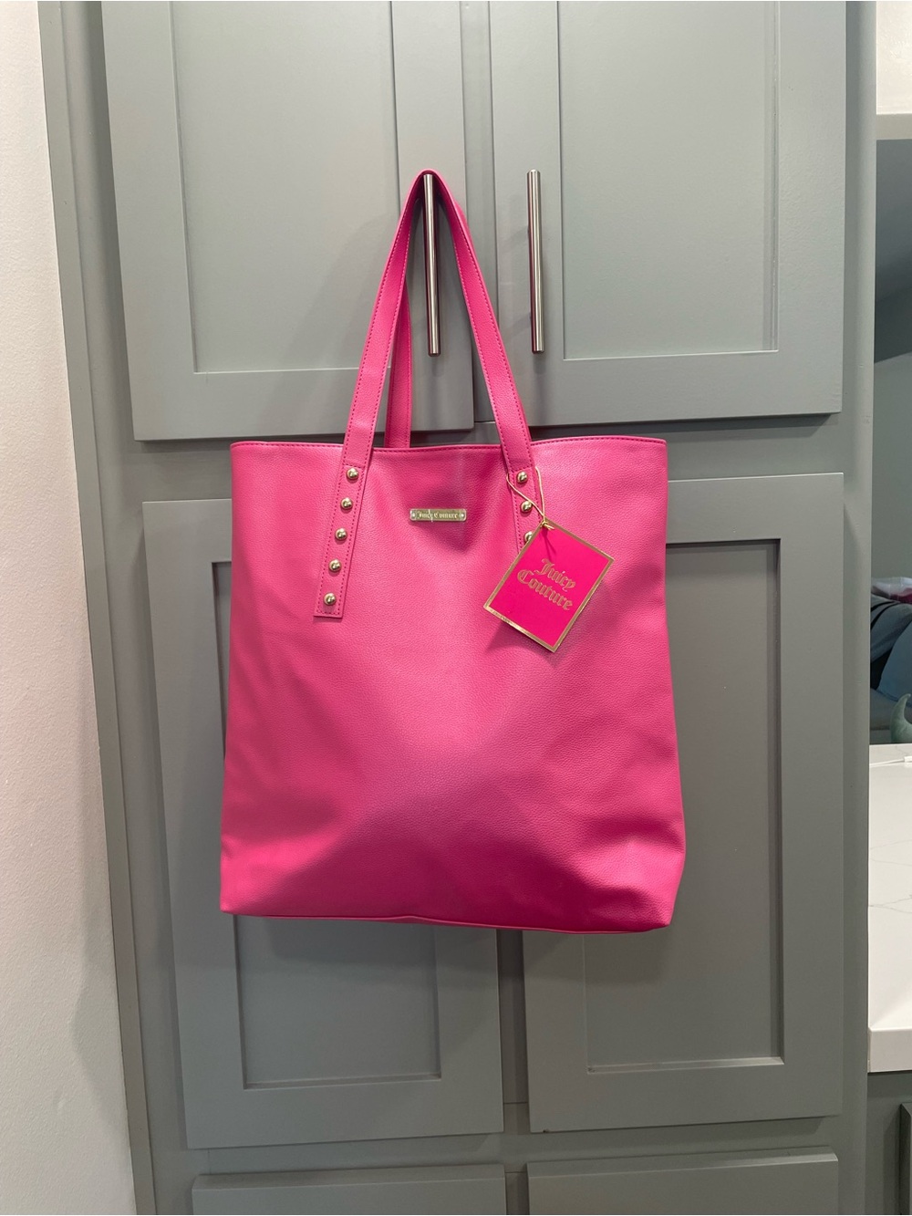 Juicy Couture Hot Pink Studded Tote